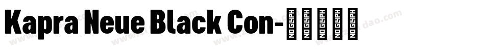 Kapra Neue Black Con字体转换